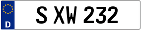 Trailer License Plate